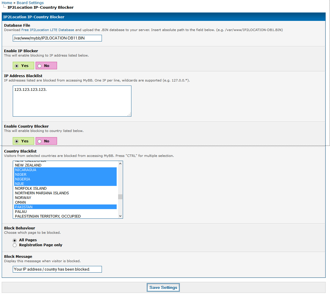 ip2location admin login page